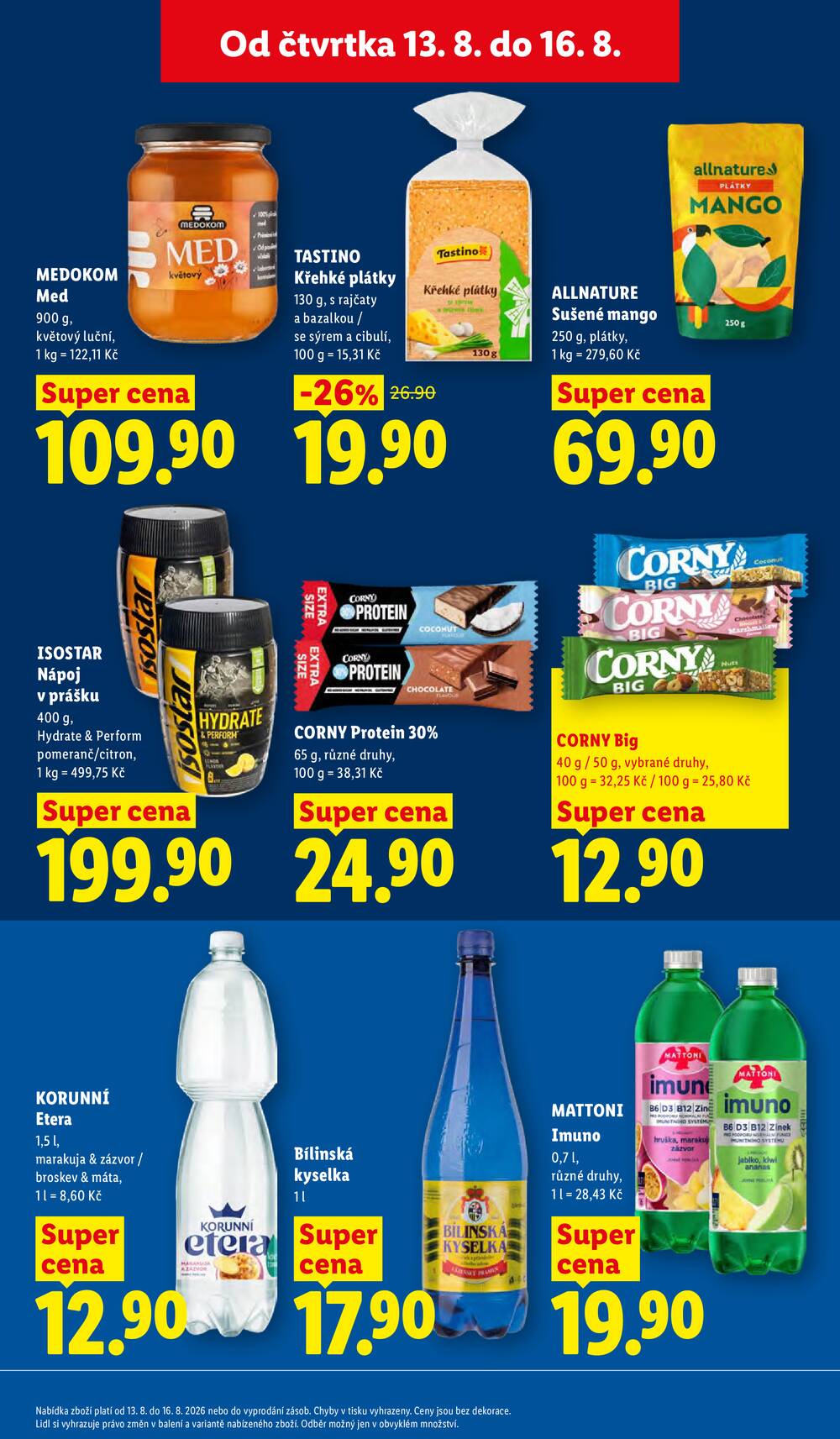Lidl Čtvrtek od 13.8. do 16.8.2026