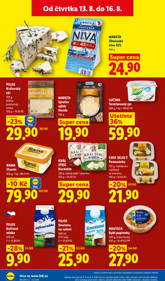 Lidl Čtvrtek od 13.8. do 16.8.2026