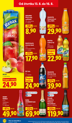 Lidl Čtvrtek od 13.8. do 16.8.2026