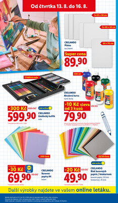 Lidl Čtvrtek od 13.8. do 16.8.2026