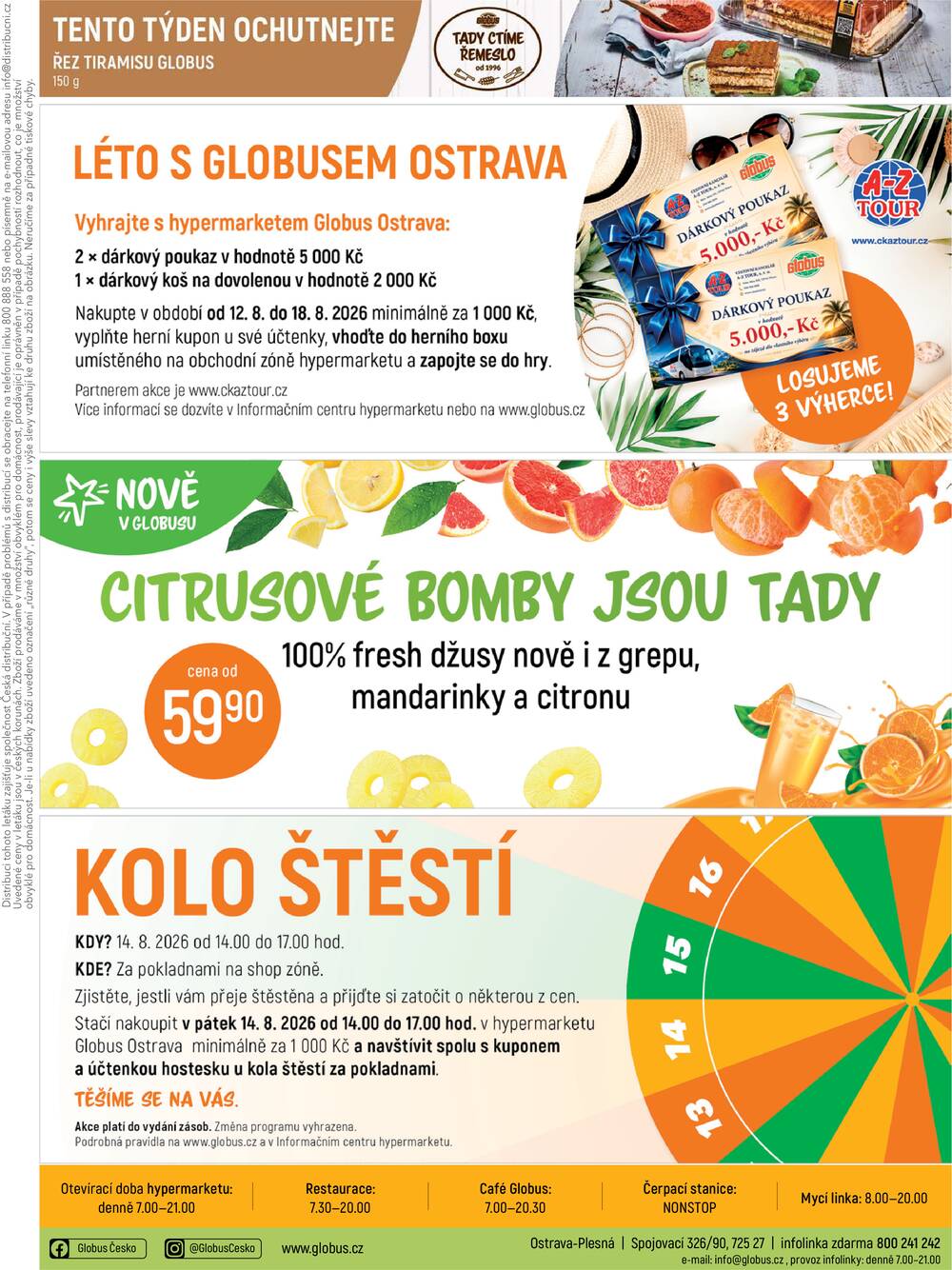 Akční leták Globus 12.8. - 18.8.2026 - Globus Ostrava