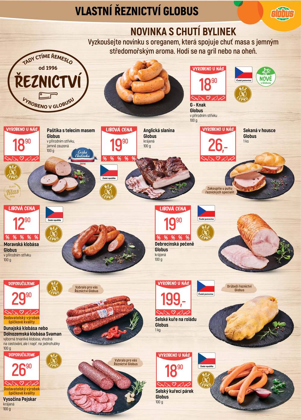 Akční leták Globus 12.8. - 18.8.2026 - Globus Brno Ivanovice