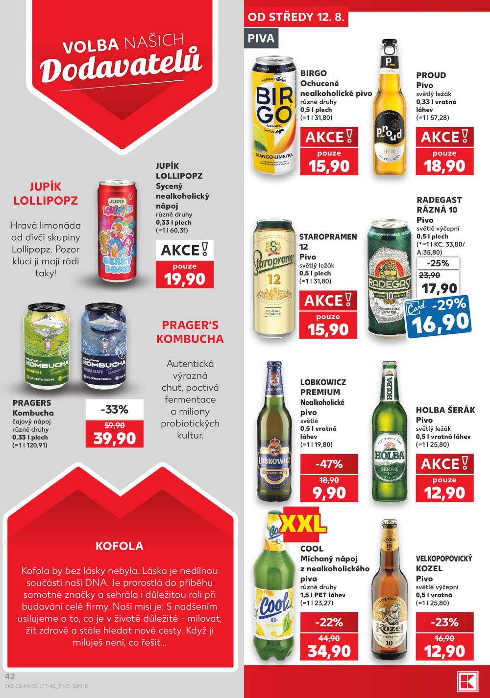 Leták Kaufland - Kaufland 12.8. - 18.8. - Kaufland - Praha 4 (Michle) - strana 42