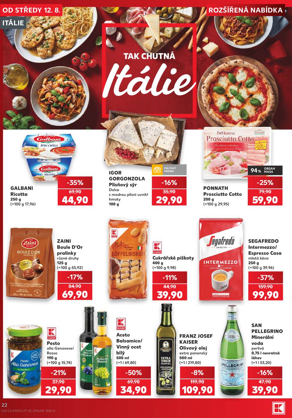 Kaufland 12.8. - 18.8. - Kaufland - Veselí nad Lužnicí - Budějovická