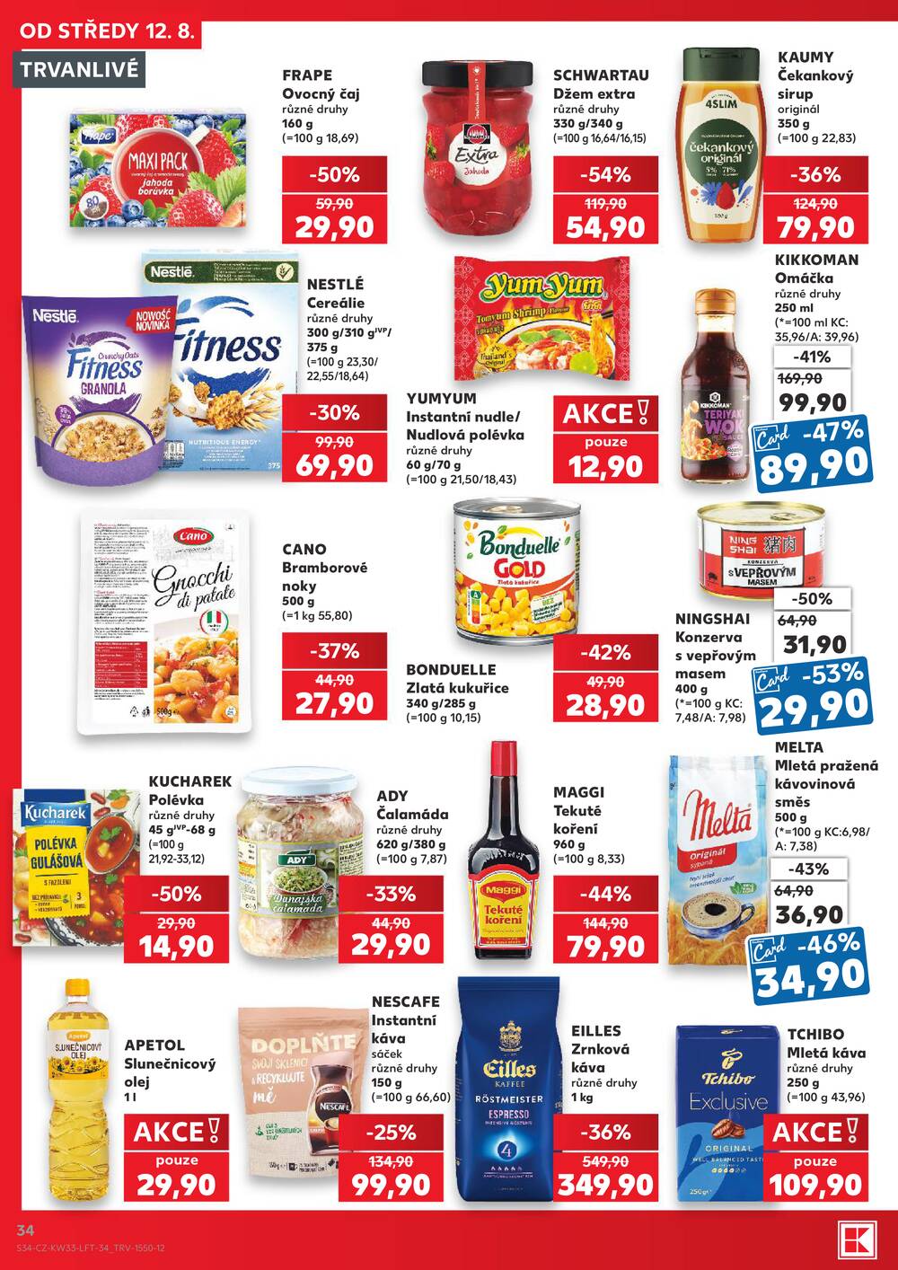Kaufland 12.8. - 18.8. - Kaufland - Veselí nad Lužnicí - Budějovická