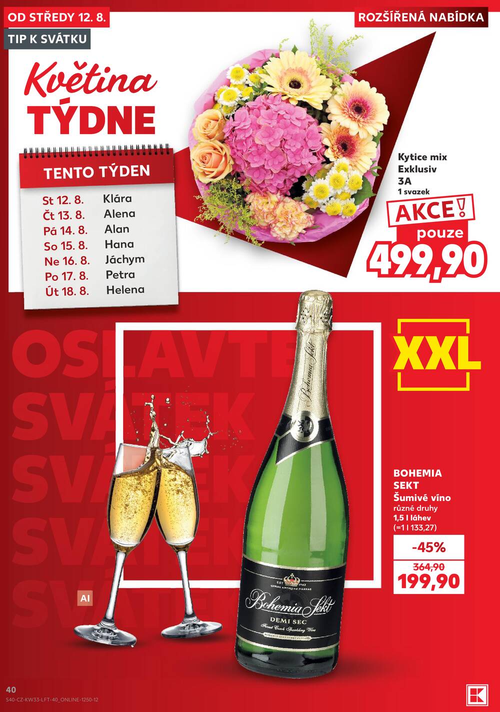 Kaufland 12.8. - 18.8. - Kaufland - Teplice (Čs. Dobrovolců)