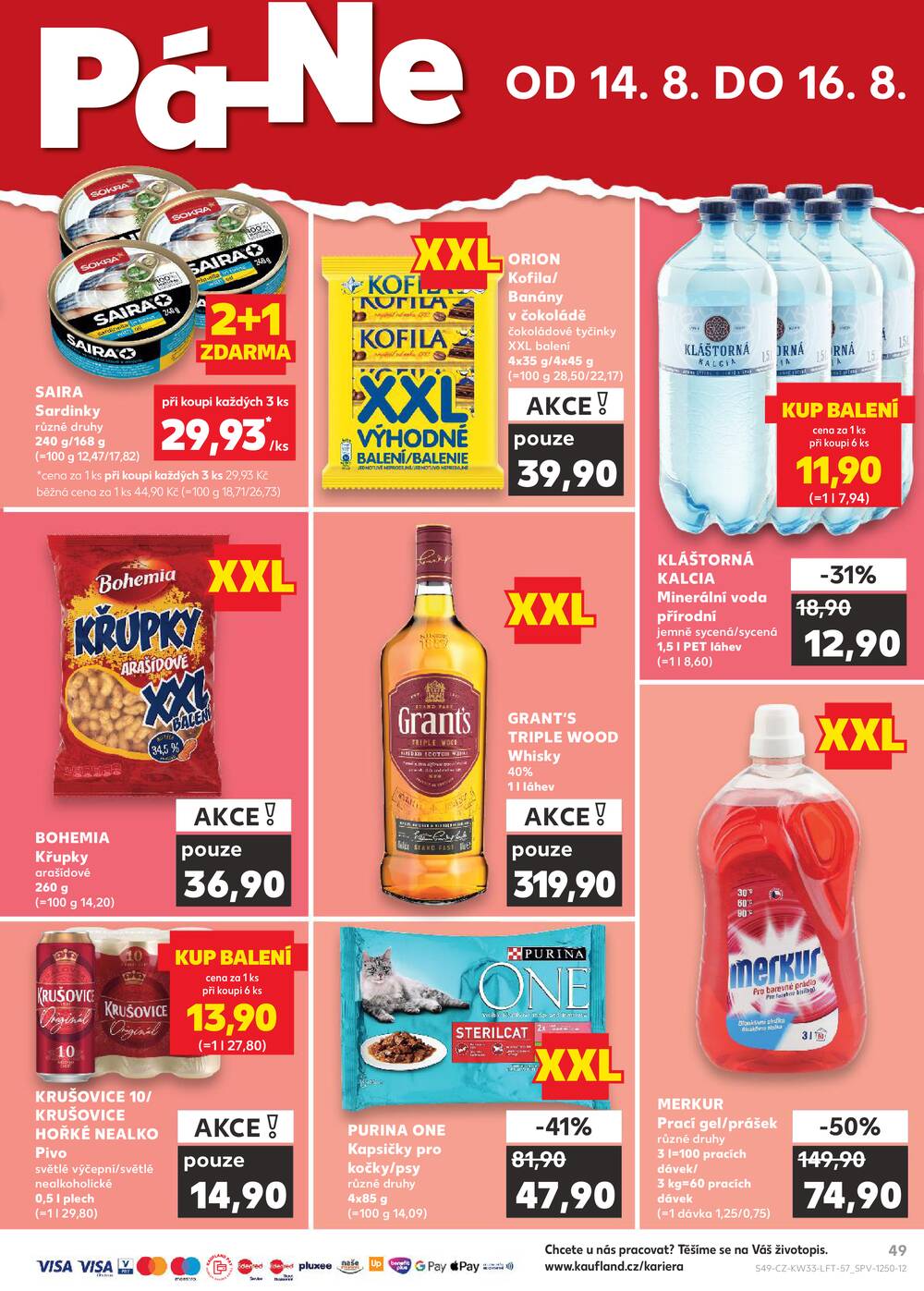 Leták Kaufland - Kaufland 12.8. - 18.8. - Kaufland Humpolec - strana 49 Leták Kaufland - Kaufland 12.8. - 18.8. - Kaufland Humpolec - strana 49