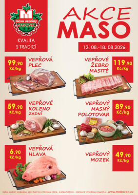 leták MAKOVEC a.s. – maso uzeniny
