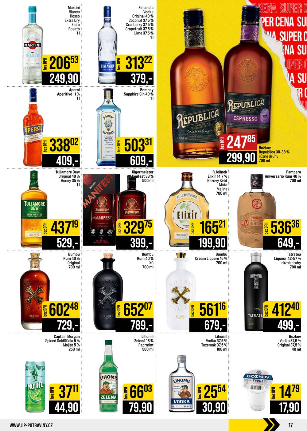 Leták JIP - JIP Cash & Carry Brno, Praha, Ostrava, Jilemnice, Pardubice, Ostrava, Karlovy Vary, Olomouc a Zlín od 12.8. do 18.8.2026 - strana 17 Leták JIP - JIP Cash & Carry Brno, Praha, Ostrava, Jilemnice, Pardubice, Ostrava, Karlovy Vary, Olomouc a Zlín od 12.8. do 18.8.2026 - strana 17