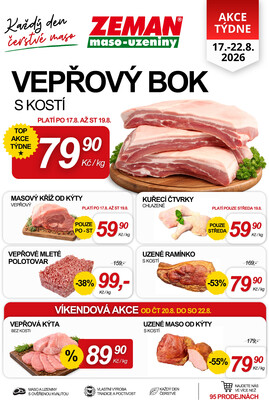 leták ZEMAN maso-uzeniny
