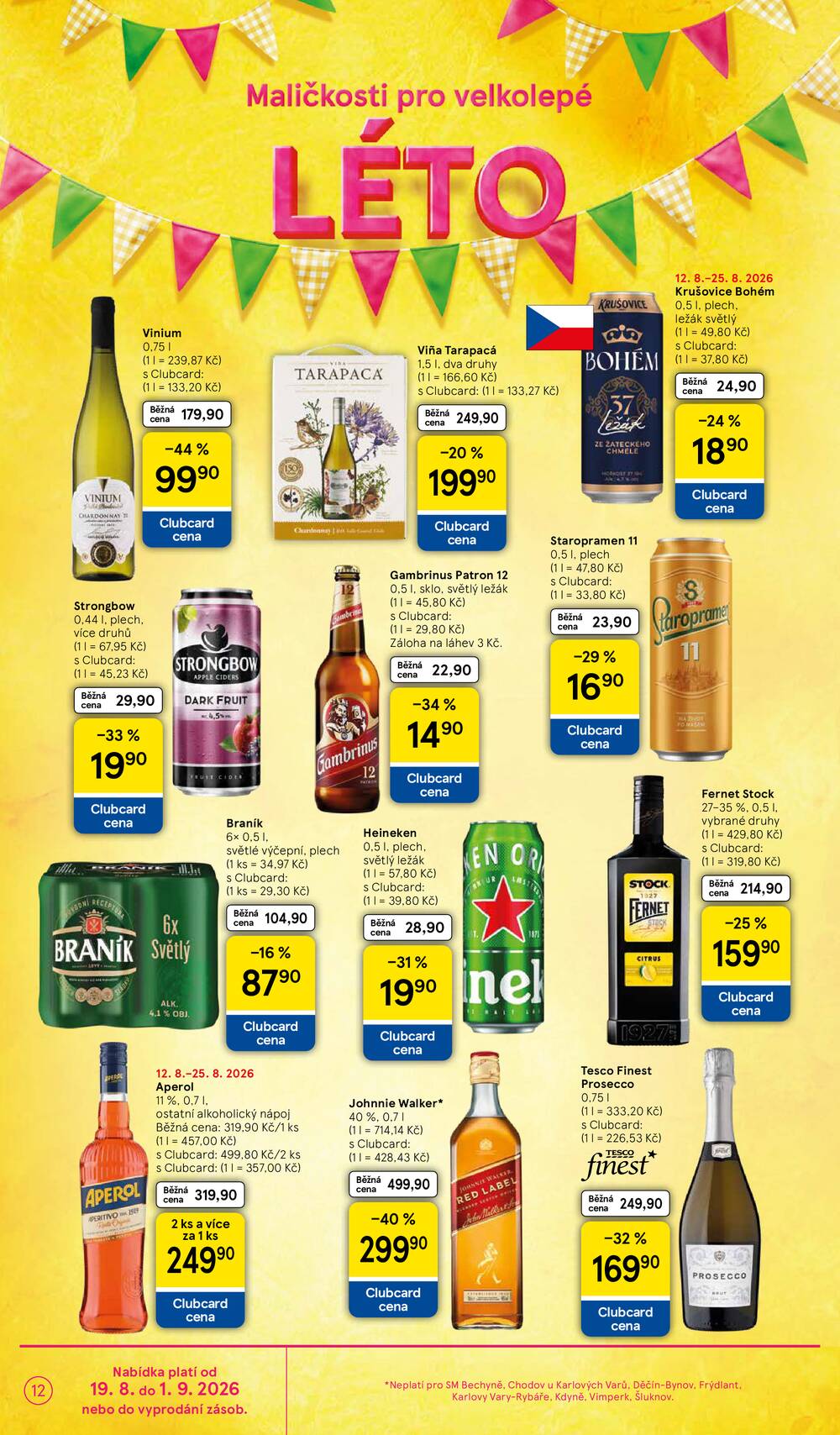 Leták Tesco - Tesco supermarkety od 19.8. do 25.8.2026 - strana 12