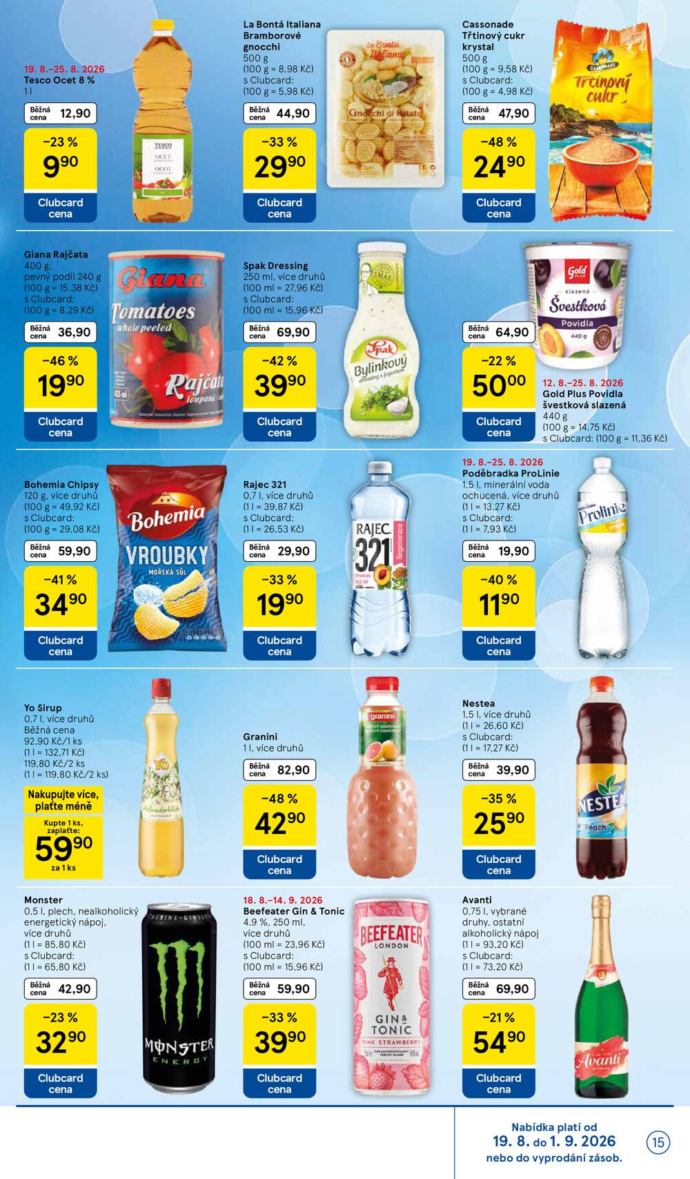 Leták Tesco - Tesco supermarkety od 19.8. do 25.8.2026 - strana 15