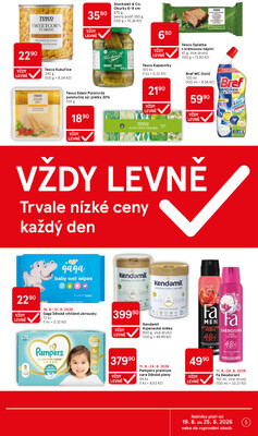 Tesco supermarkety od 19.8. do 25.8.2026