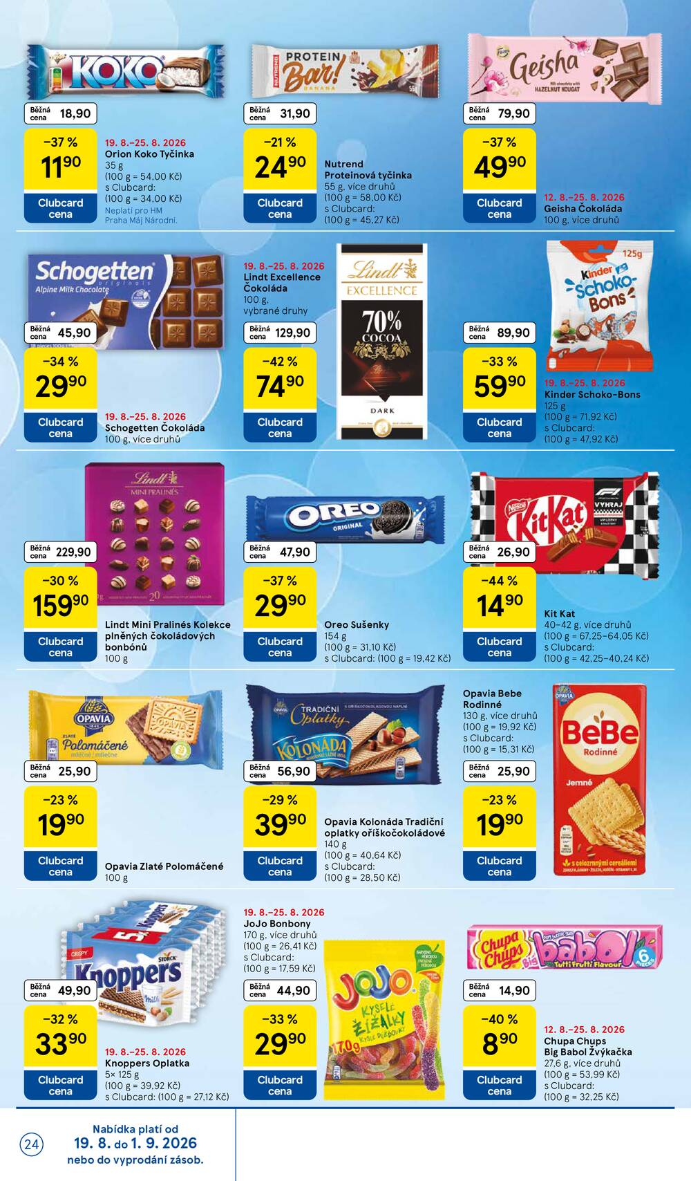 Tesco hypermarkety od 19.8. do 25.8.2026