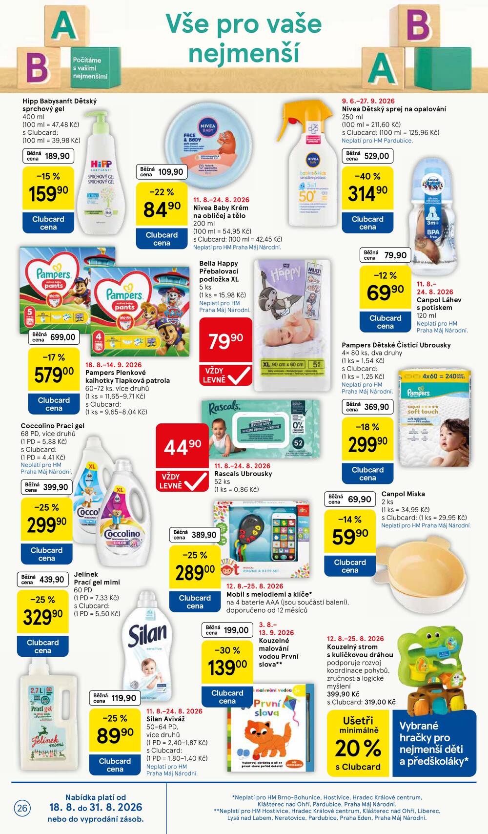 Tesco hypermarkety od 19.8. do 25.8.2026