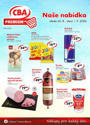 CBA Premium od 26.8. do 1.9.2026