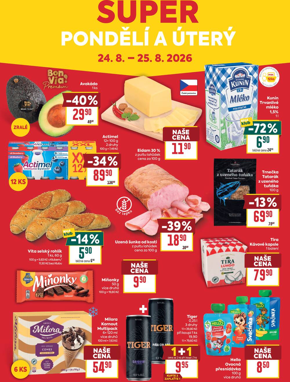 Leták BILLA - BILLA malý leták od 19.8. do 25.8.2026 - strana 8 Leták BILLA - BILLA malý leták od 19.8. do 25.8.2026 - strana 8