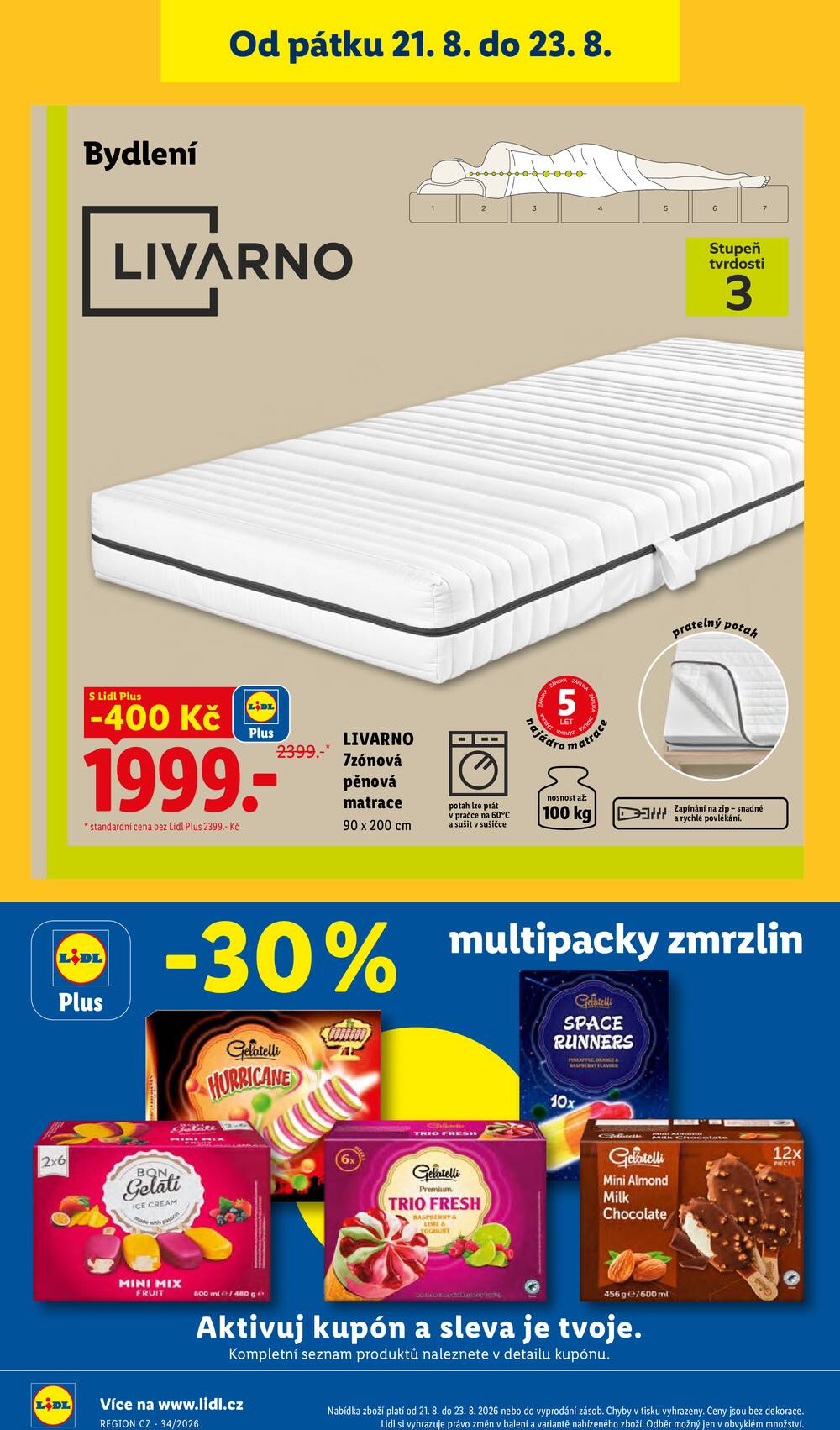 Lidl Čtvrtek od 20.8. do 23.8.2026