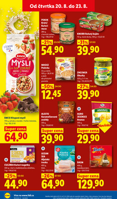 Lidl Čtvrtek od 20.8. do 23.8.2026