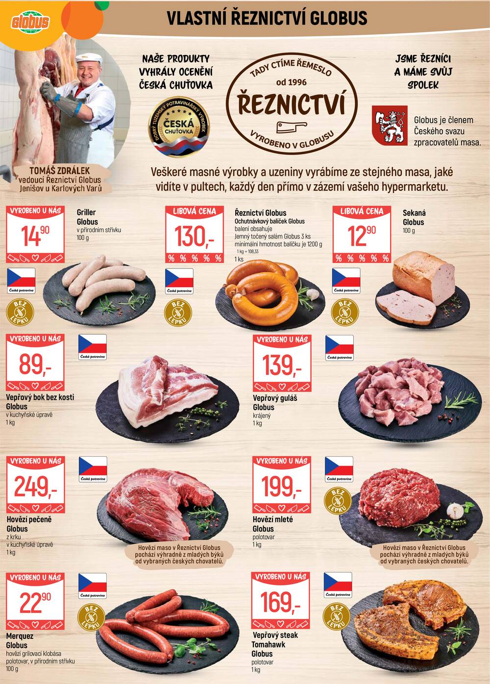 Leták Globus - Akční leták Globus 19.8. - 25.8.2026 - Globus Jenišov u Karlových Varů - strana 5