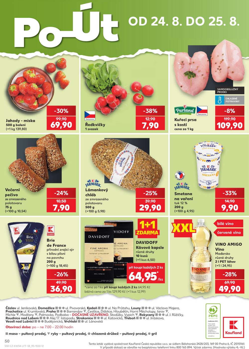 Leták Kaufland - Kaufland 19.8. - 25.8. - Kaufland - Praha 3 (Jarov) - strana 50 Leták Kaufland - Kaufland 19.8. - 25.8. - Kaufland - Praha 3 (Jarov) - strana 50