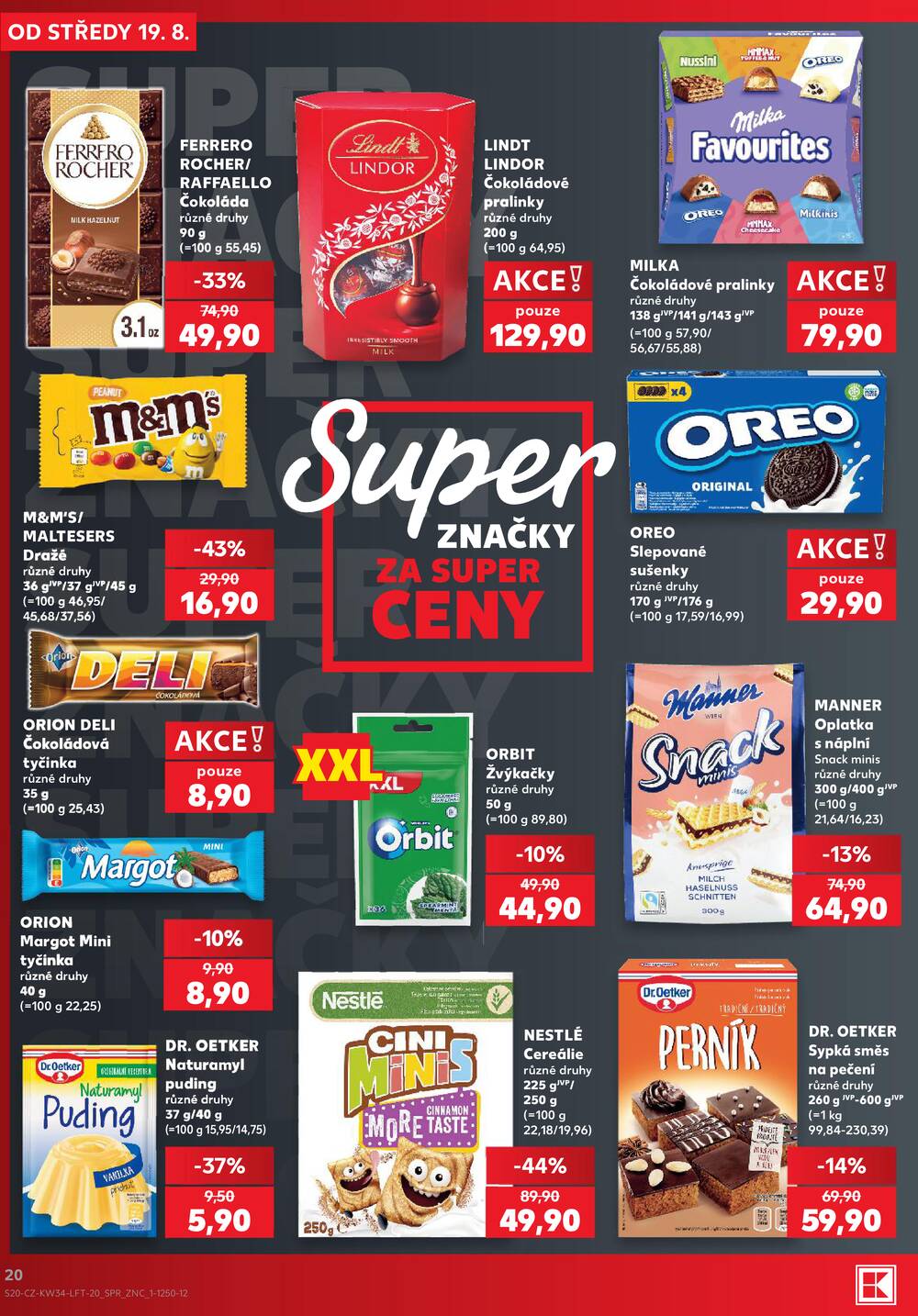 Leták Kaufland - Kaufland 19.8. - 25.8. - Kaufland Praha Čestlice - strana 20