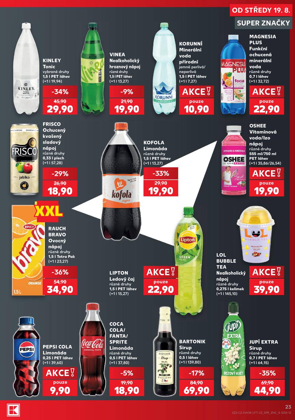 Leták Kaufland - Kaufland 19.8. - 25.8. - Kaufland Praha Čestlice - strana 23 Leták Kaufland - Kaufland 19.8. - 25.8. - Kaufland Praha Čestlice - strana 23