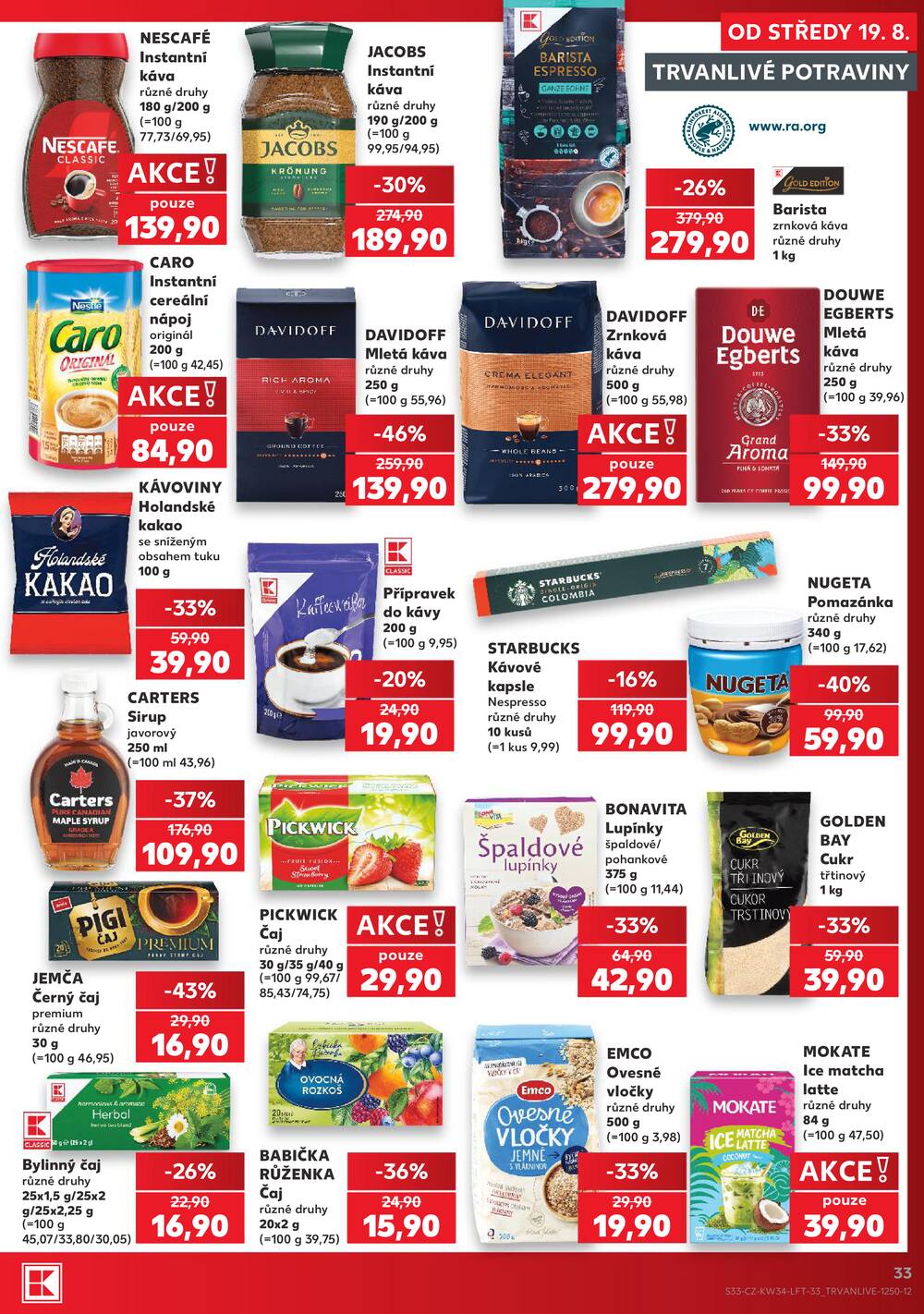 Kaufland 19.8. - 25.8. - Kaufland - Čáslav