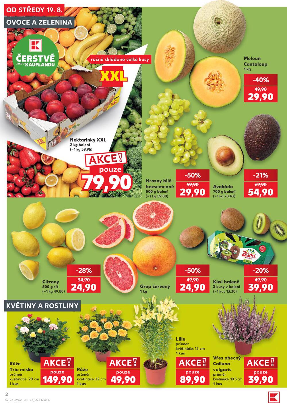 Kaufland 19.8. - 25.8. - Kaufland - Prostějov (Olomoucká)