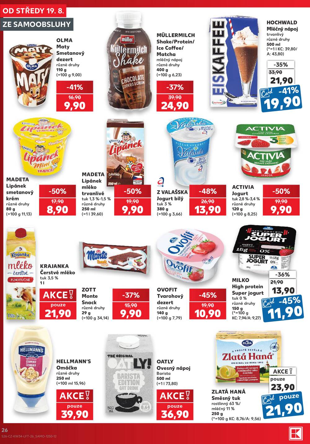 Kaufland 19.8. - 25.8. - Kaufland - Prostějov (Olomoucká)