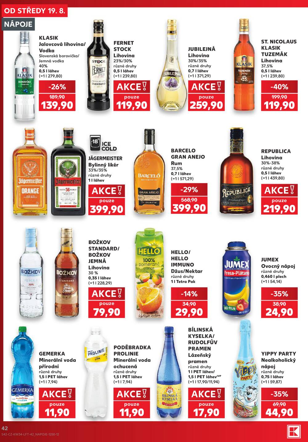 Kaufland 19.8. - 25.8. - Kaufland - Prostějov (Olomoucká)