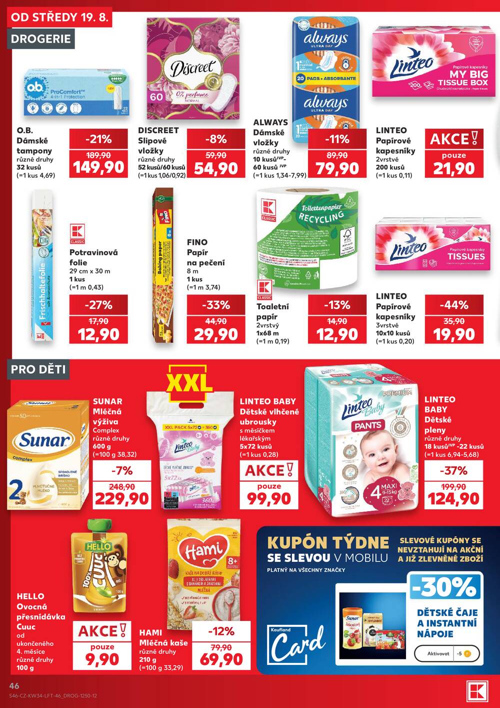 Kaufland 19.8. - 25.8. - Kaufland - Rychnov nad Kněžnou