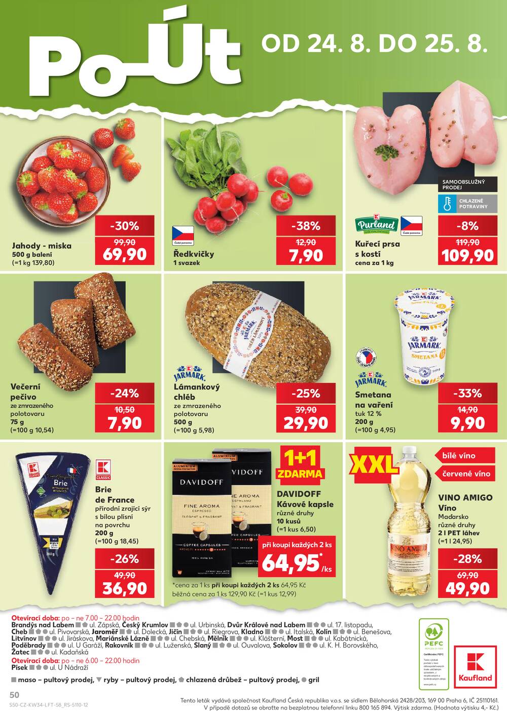 Leták Kaufland - Kaufland 19.8. - 25.8. - Kaufland - Cheb - strana 50 Leták Kaufland - Kaufland 19.8. - 25.8. - Kaufland - Cheb - strana 50