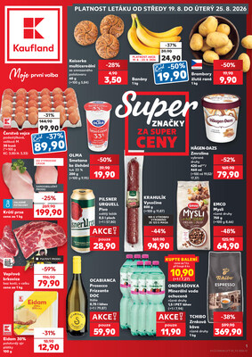 Kaufland - Kaufland 19.8. - 25.8. - Kaufland - Lanškroun