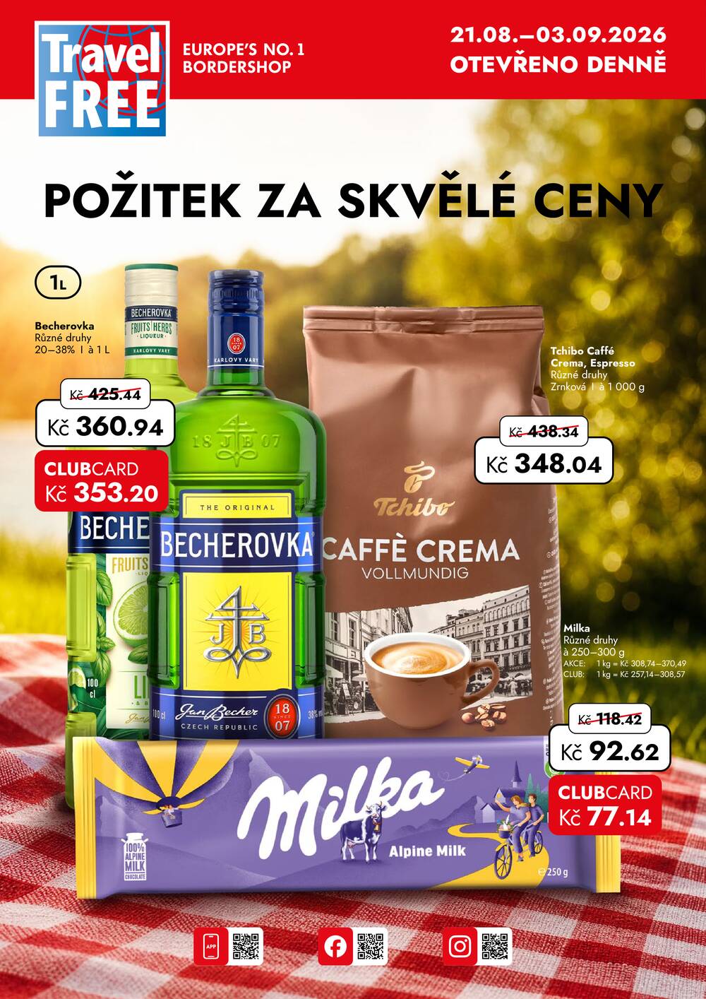 Travel Free od 21.8. do 3.9.2026