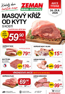 leták ZEMAN maso-uzeniny