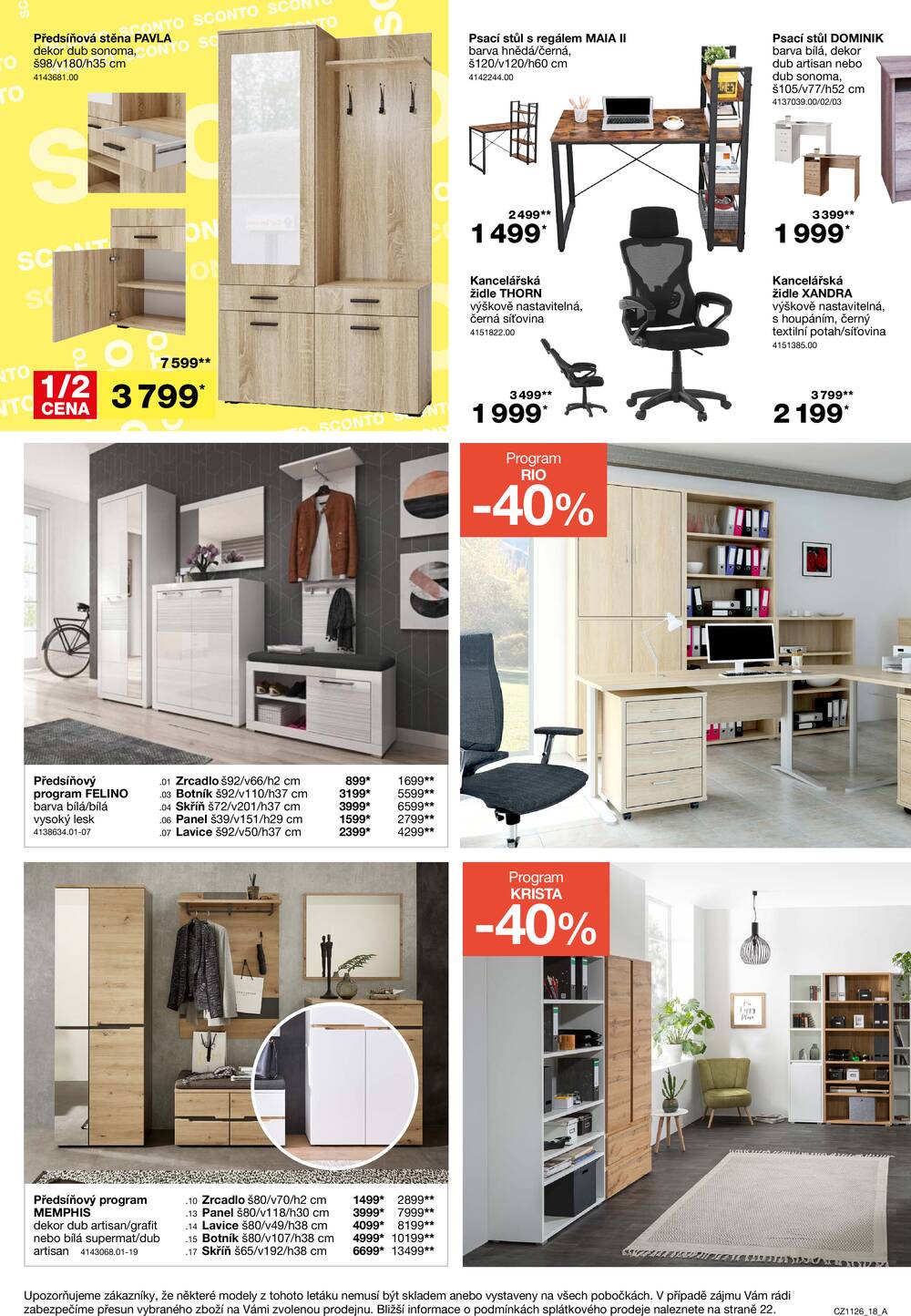 Sconto nábytek od 26.8. do 22.9.2026