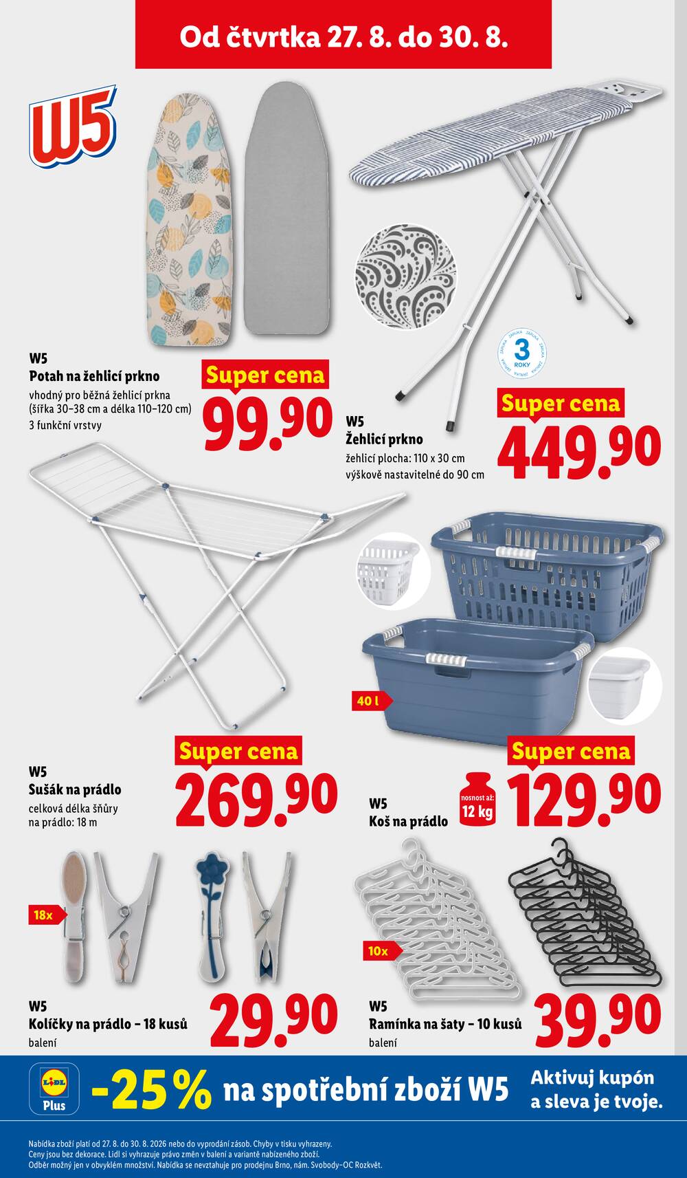 Lidl Čtvrtek od 27.8. do 30.8.2026