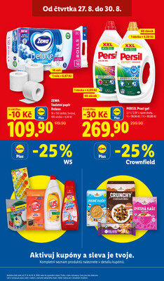 Lidl Čtvrtek od 27.8. do 30.8.2026