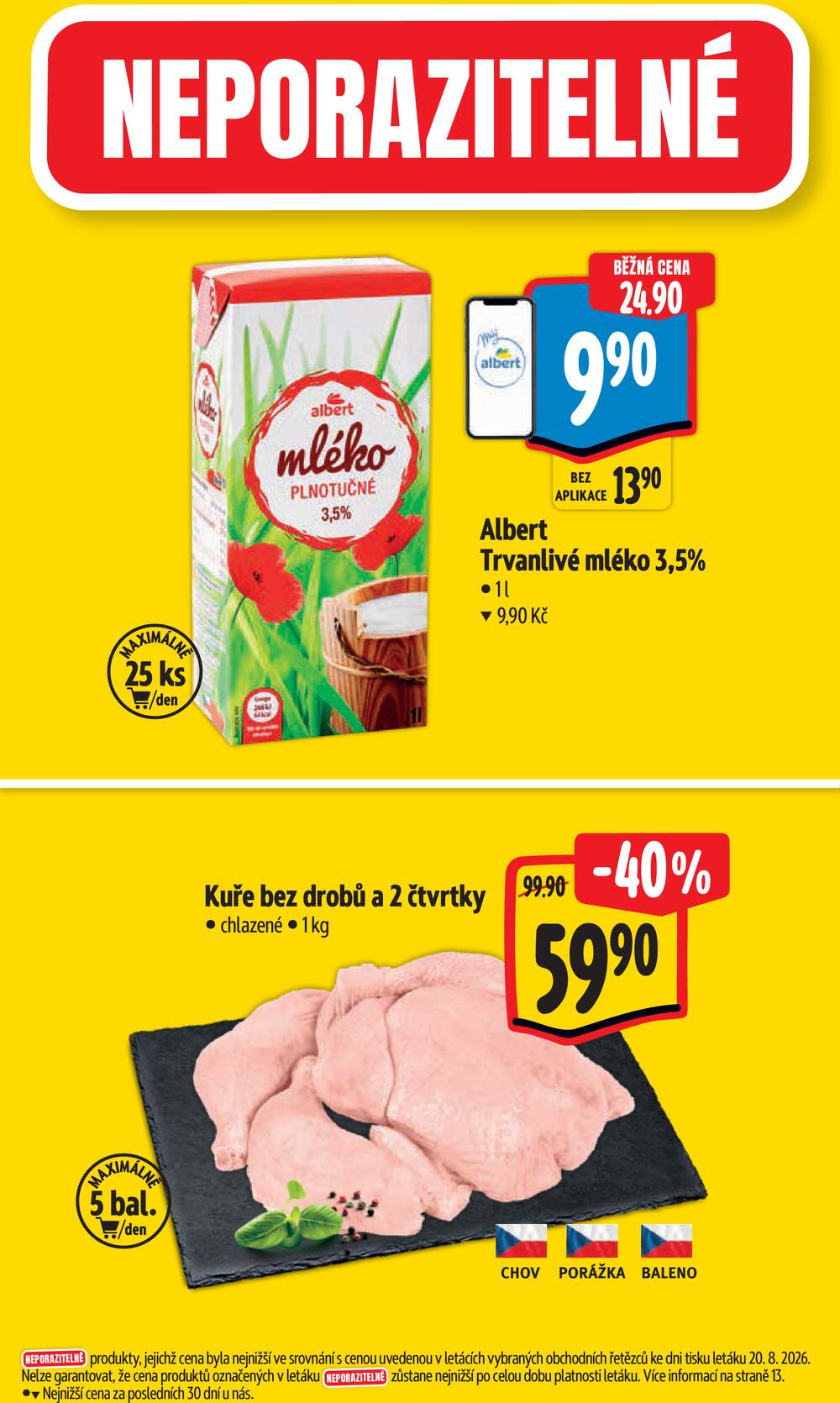 Albert Supermarket Jihomoravský od 26.8. do 1.9.2026
