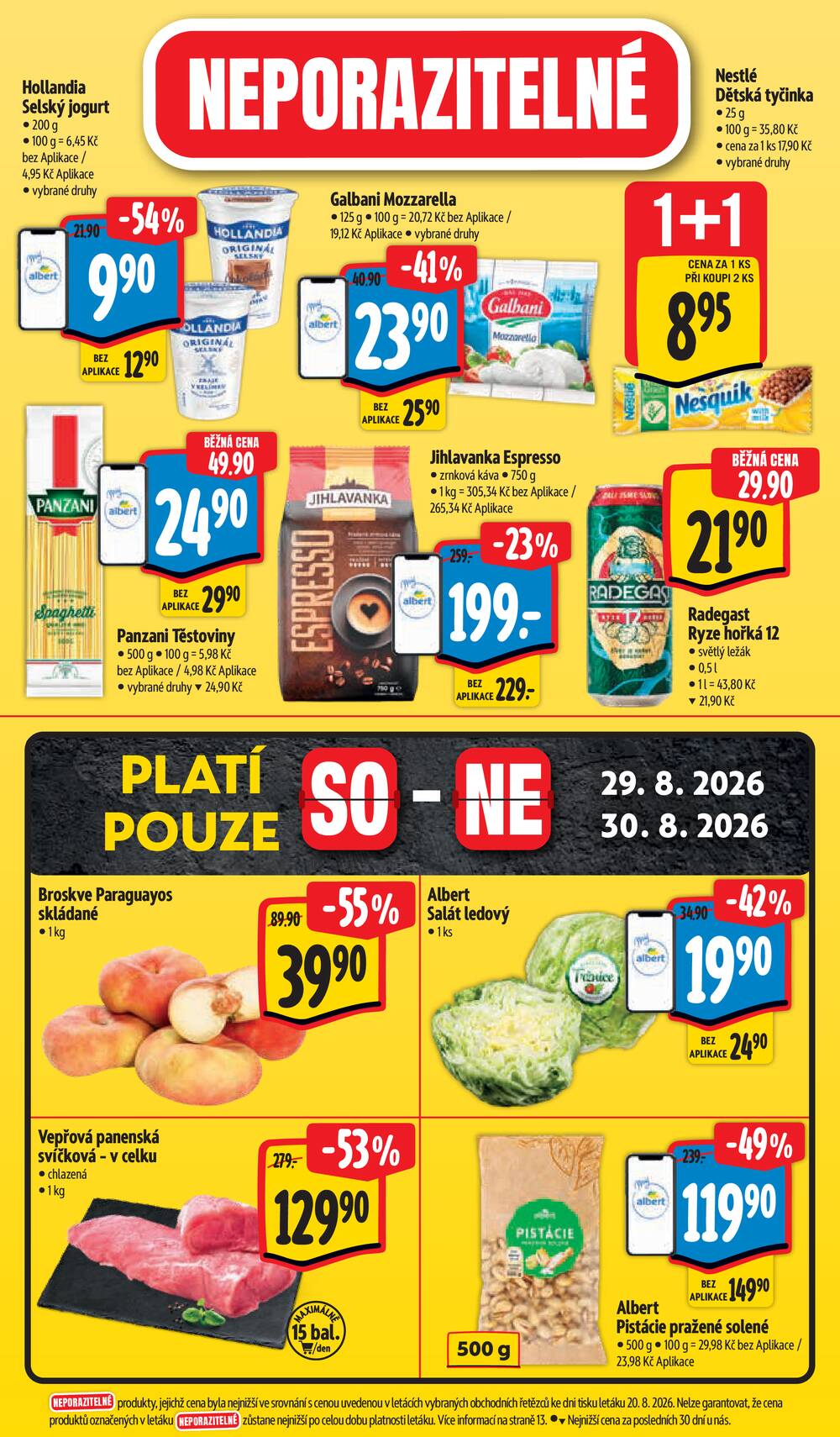 Albert Supermarket Jihomoravský od 26.8. do 1.9.2026