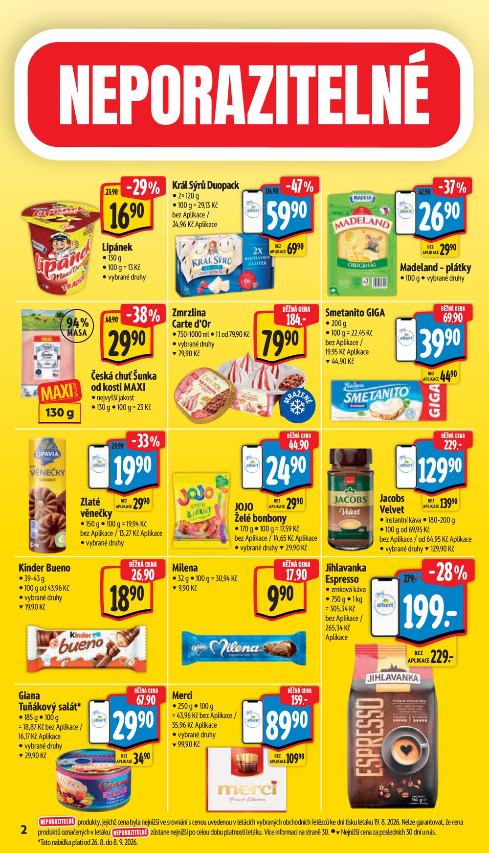Albert  Hypermarket od 26.8. do 1.9.2026