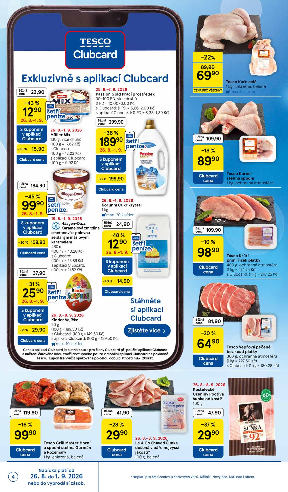 Tesco supermarkety od 26.8. do 1.9.2026
