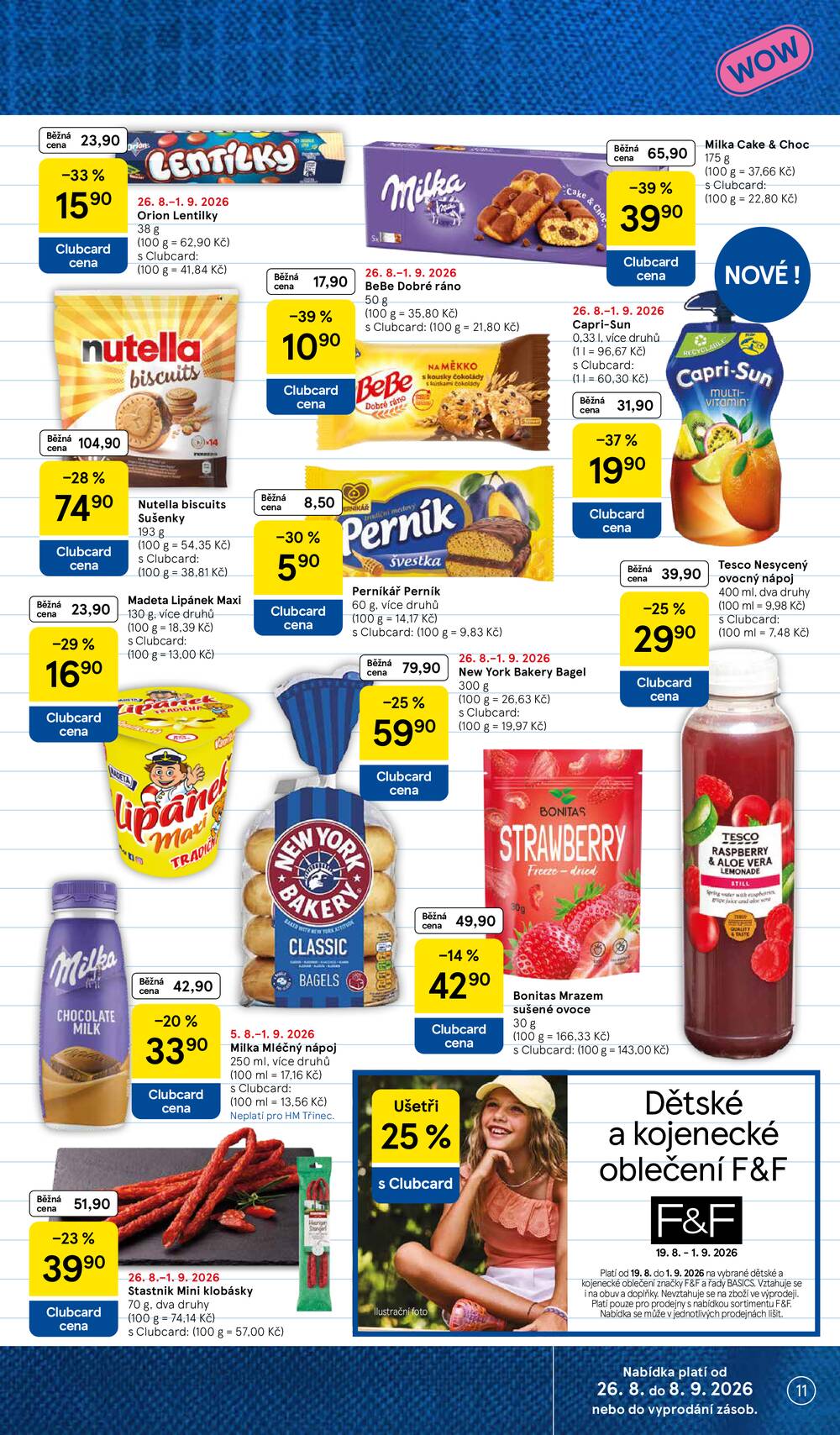 Tesco hypermarkety od 26.8. do 1.9.2026