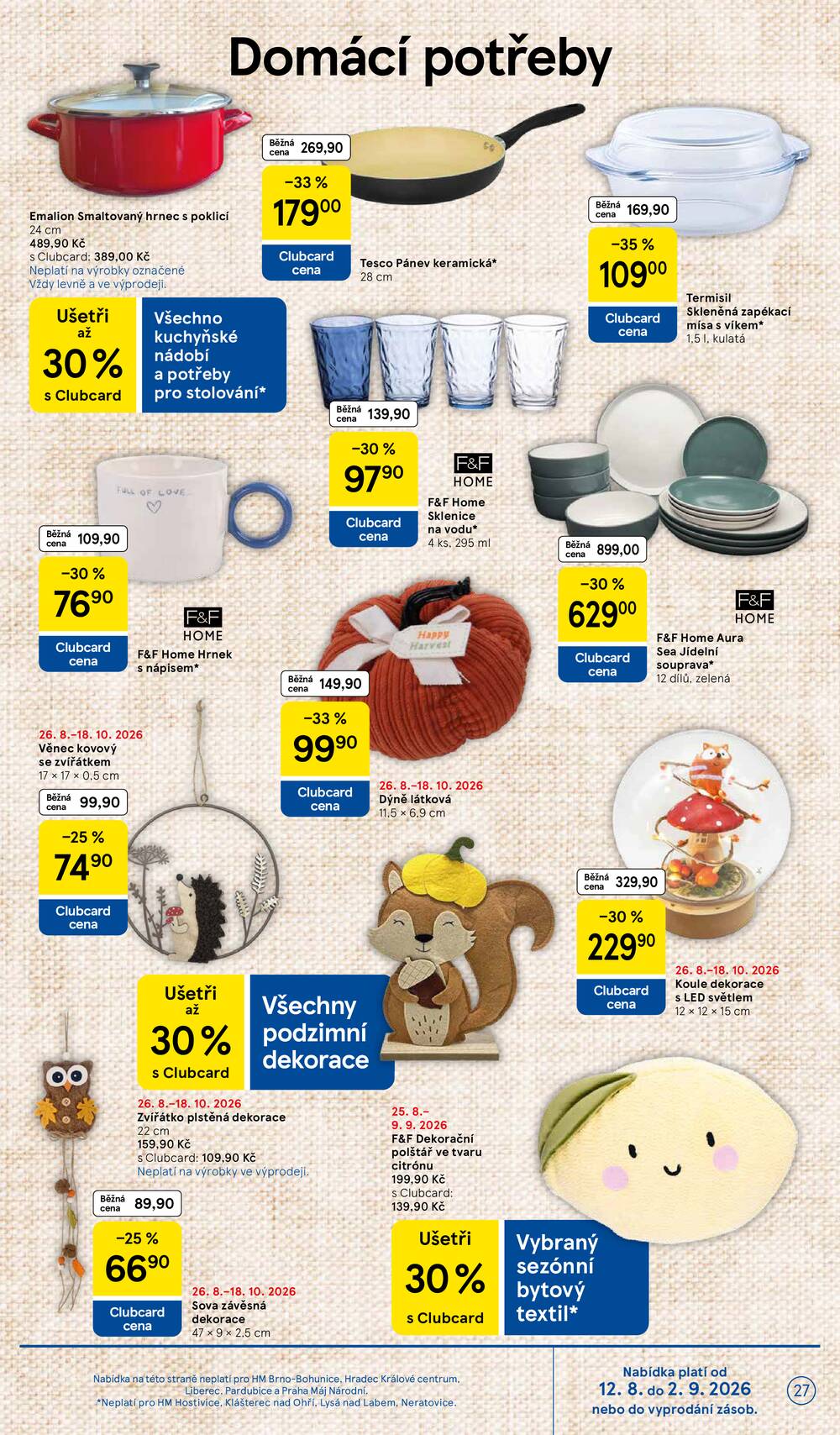 Tesco hypermarkety od 26.8. do 1.9.2026