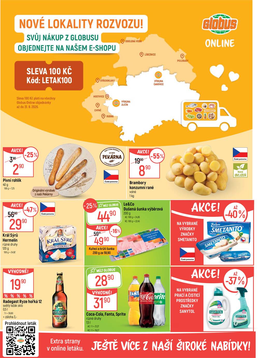 Leták Globus - Akční leták Globus 26.8. - 1.9.2026 - Globus Praha - Zličín - strana 2