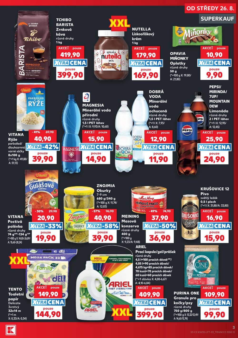 Kaufland 26.8. - 1.9. - Kaufland - Veselí nad Lužnicí - Budějovická