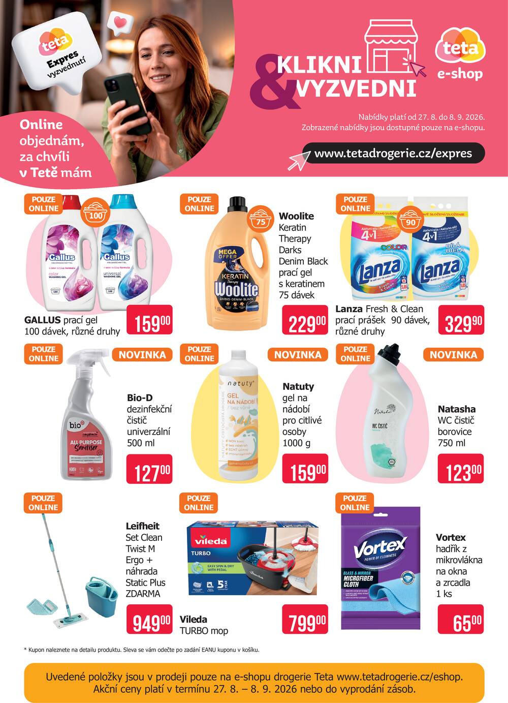 Leták Teta drogerie - Teta drogerie eshop od 27.8. do 8.9.2026 - strana 2 Leták Teta drogerie - Teta drogerie eshop od 27.8. do 8.9.2026 - strana 2