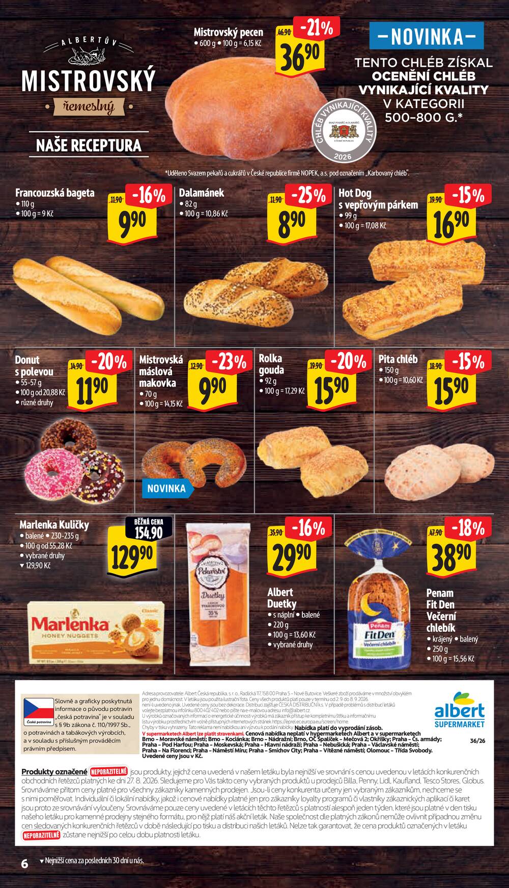 Albert Supermarket od 2.9. do 8.9.2026