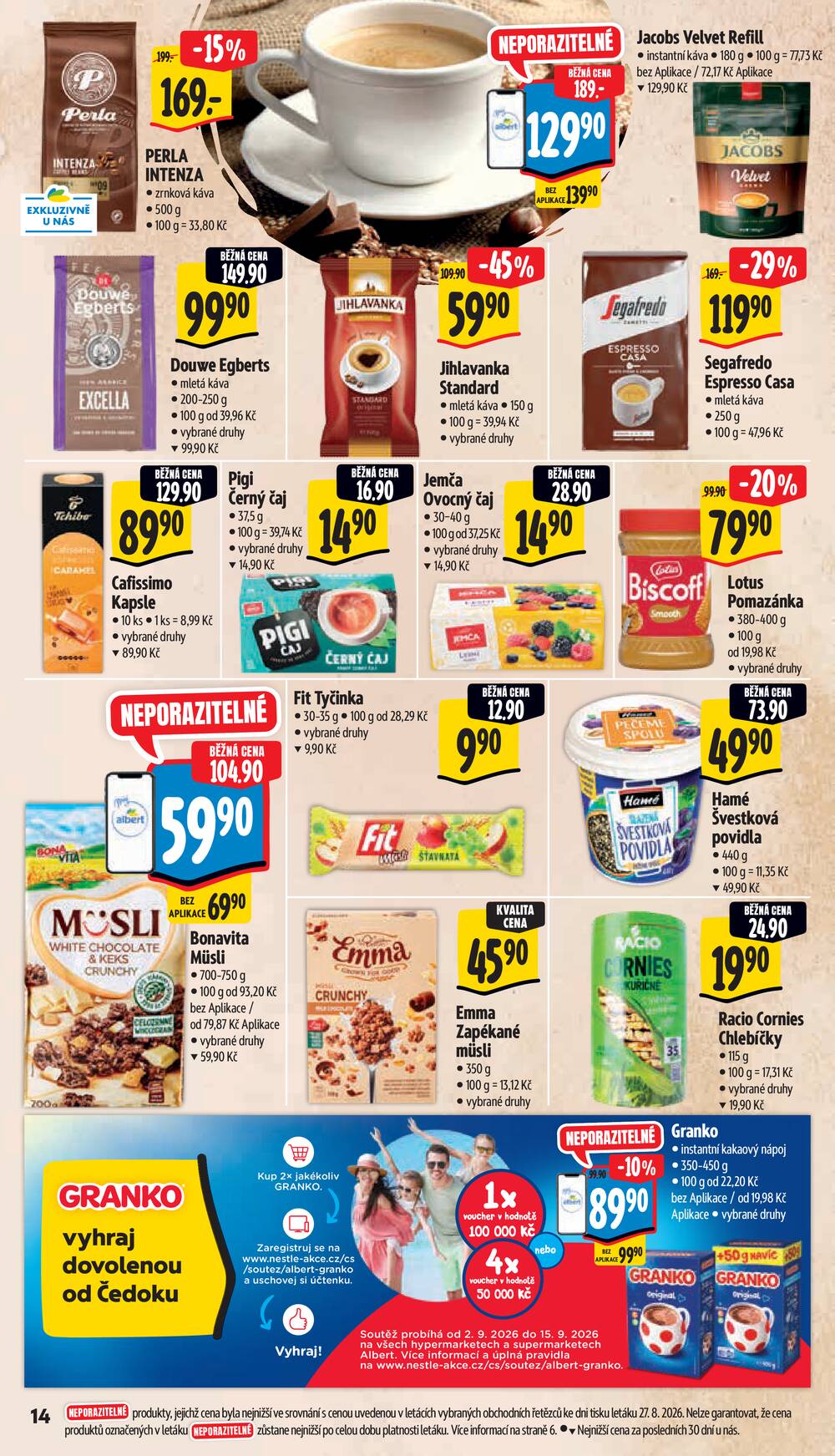 Albert Supermarket od 2.9. do 8.9.2026